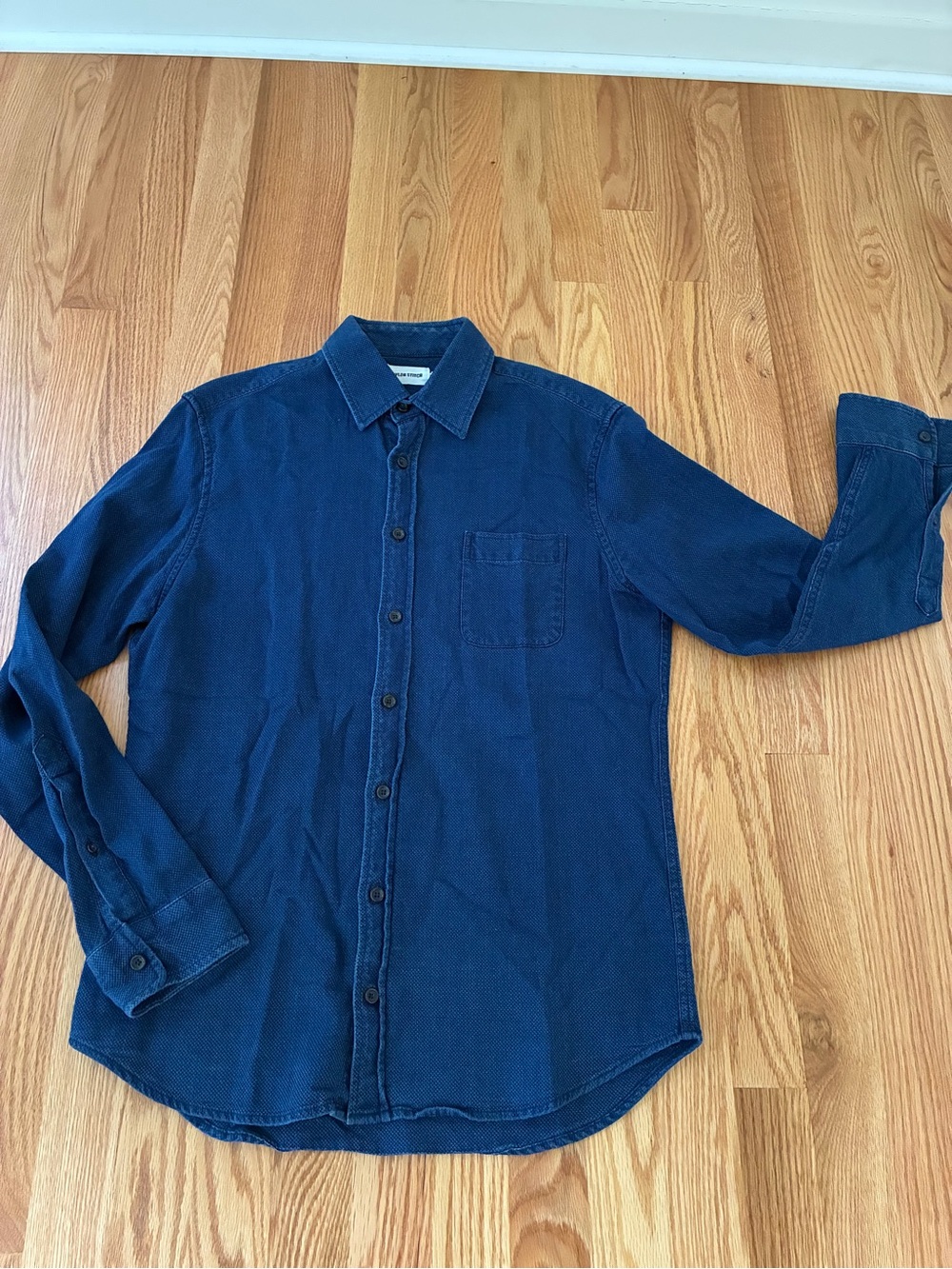 Taylor Stitch the California in Indigo Dobby, size 38